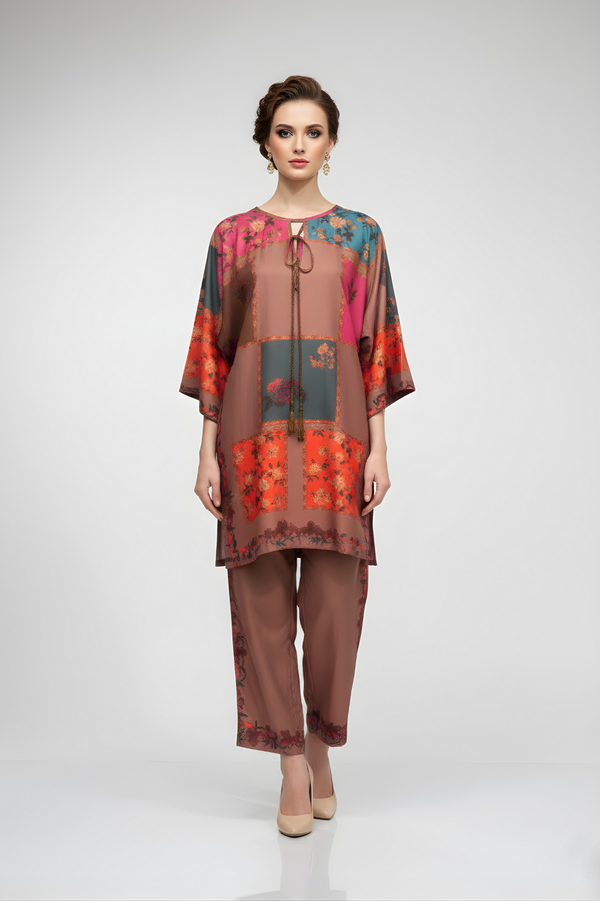 Rust Royale Patchwork Co-Ord Set