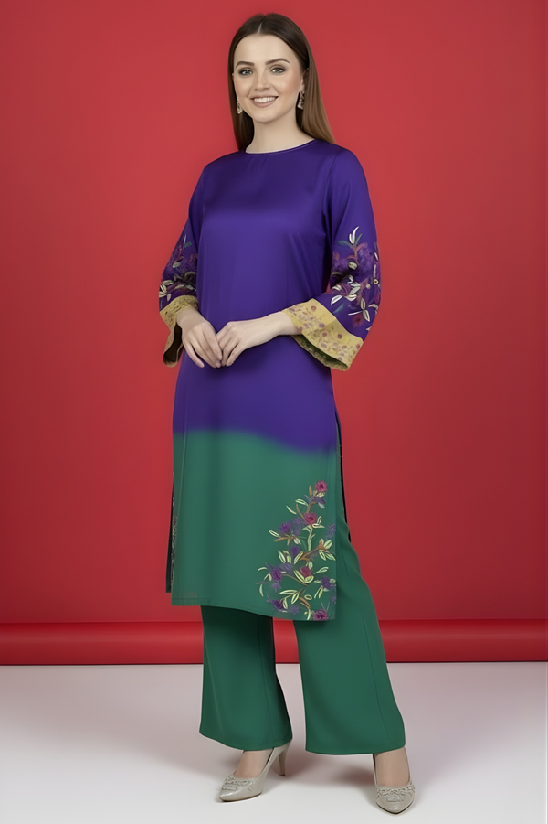 Royal Iris Garden Silk Set