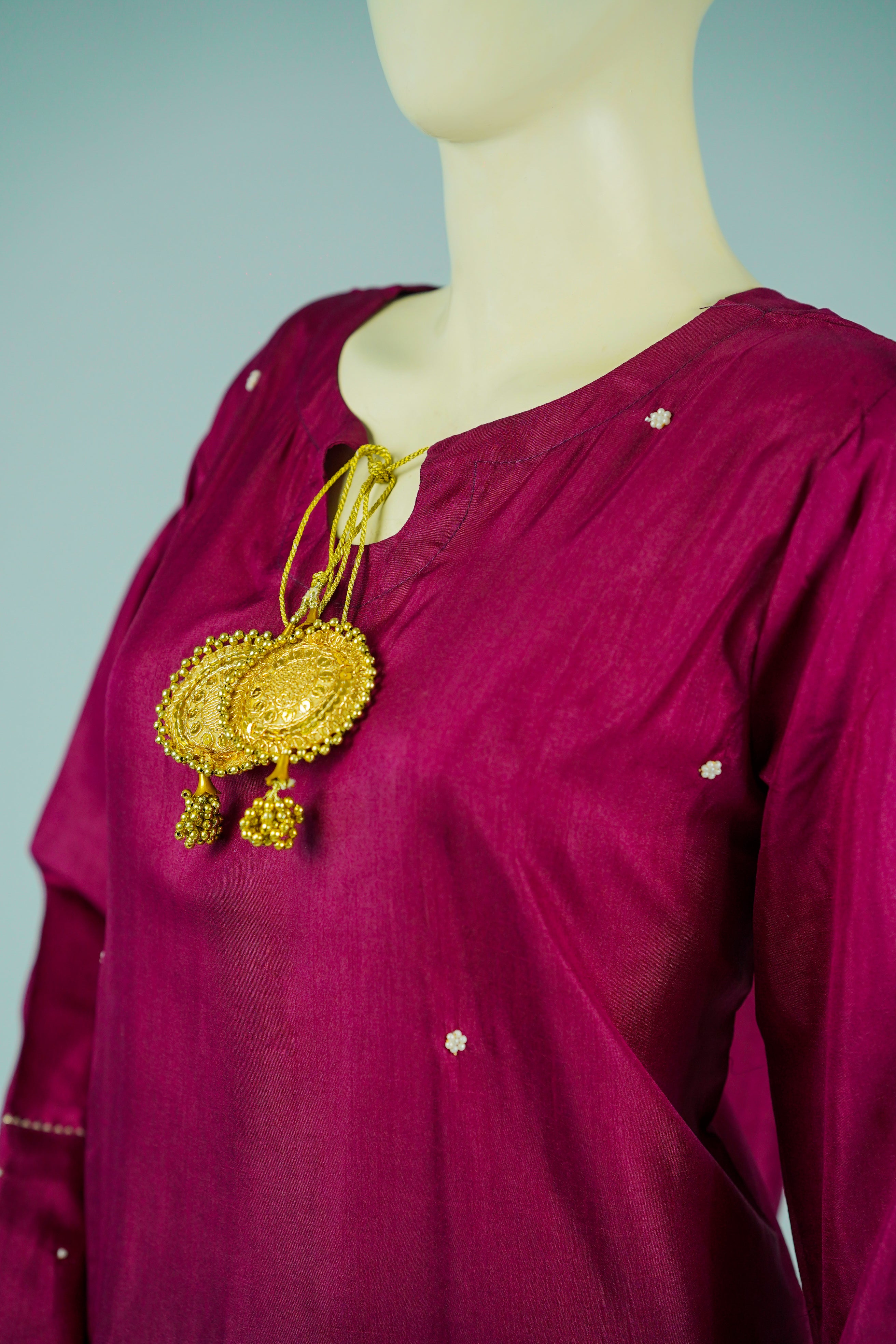 Glory – 2pcs Farshi Shalwar & Shirt Set in Russian Silk