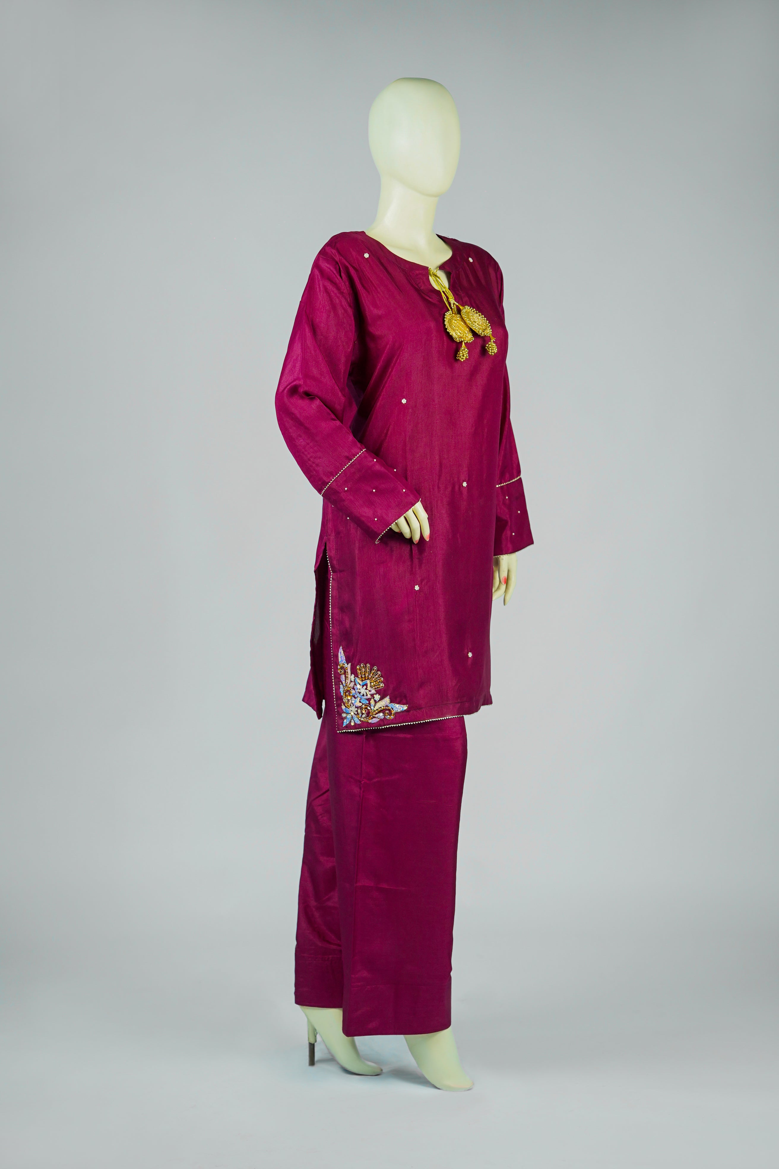 Glory – 2pcs Farshi Shalwar & Shirt Set in Russian Silk