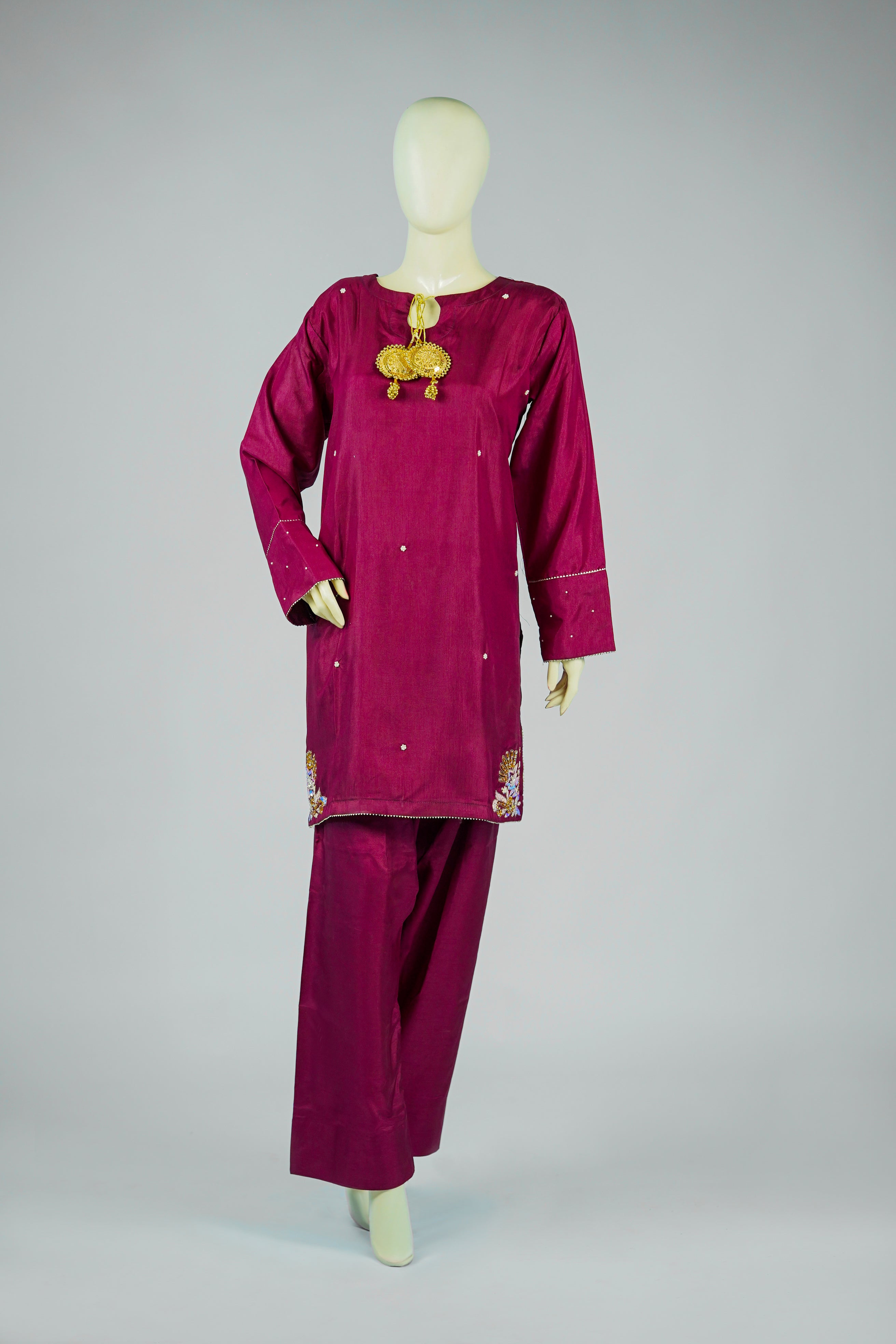 Glory – 2pcs Farshi Shalwar & Shirt Set in Russian Silk