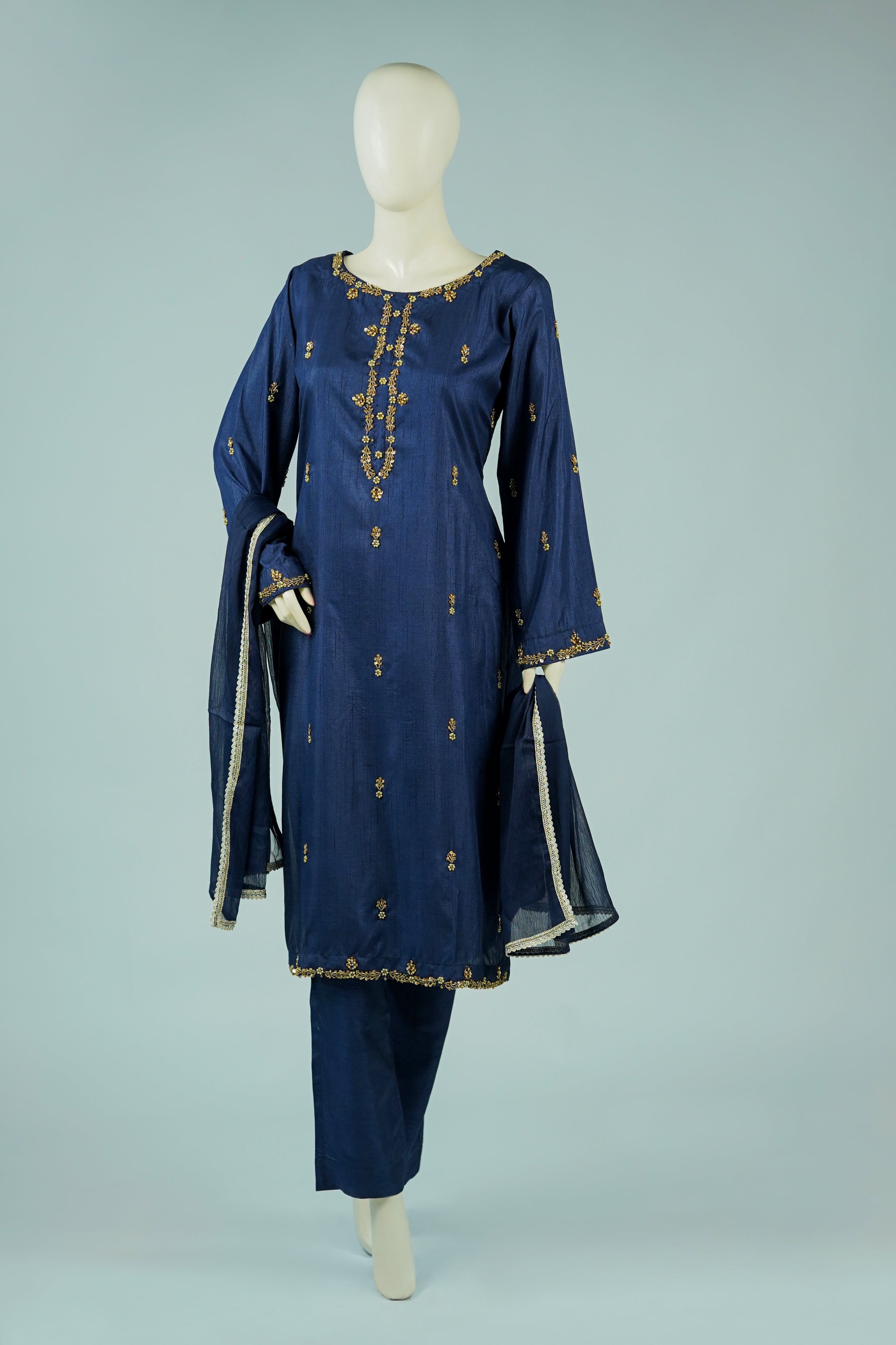 Safroon Handcrafted 3-Piece Russian Silk Suit