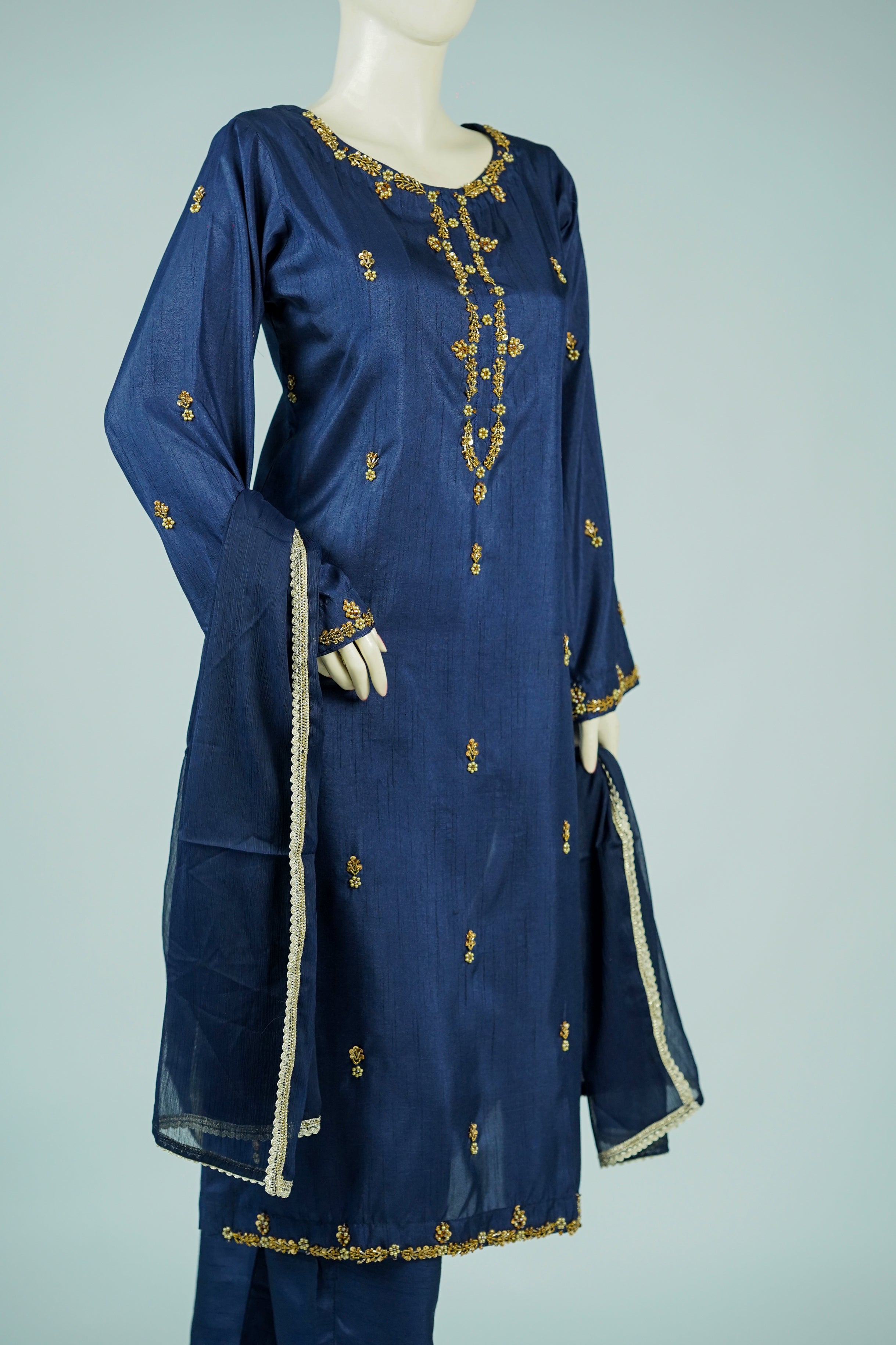 Safroon Handcrafted 3-Piece Russian Silk Suit