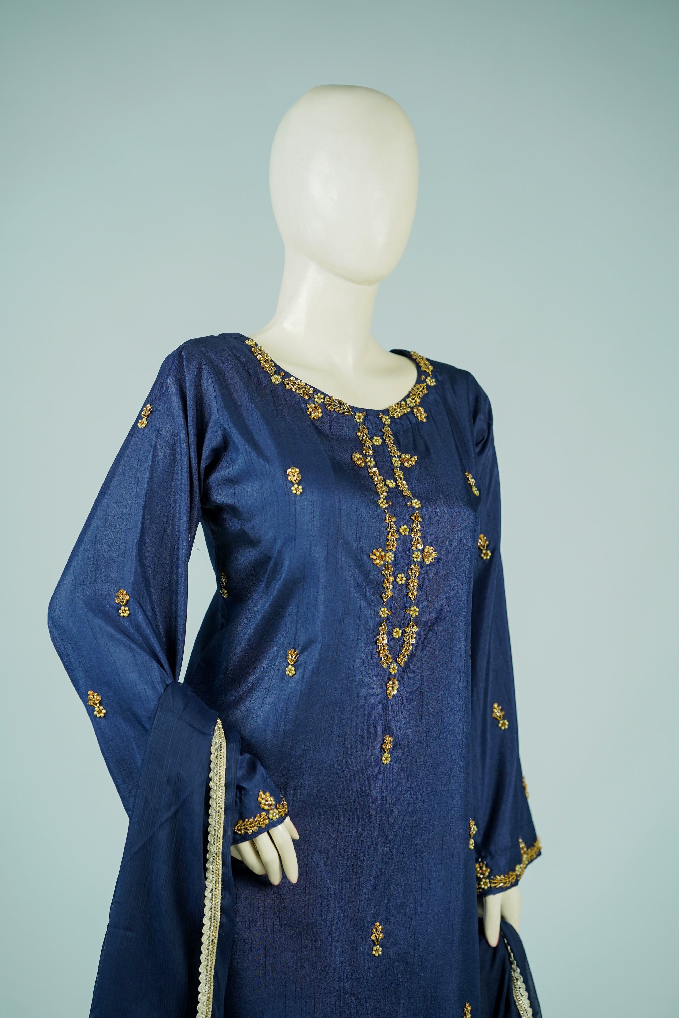 Safroon Handcrafted 3-Piece Russian Silk Suit