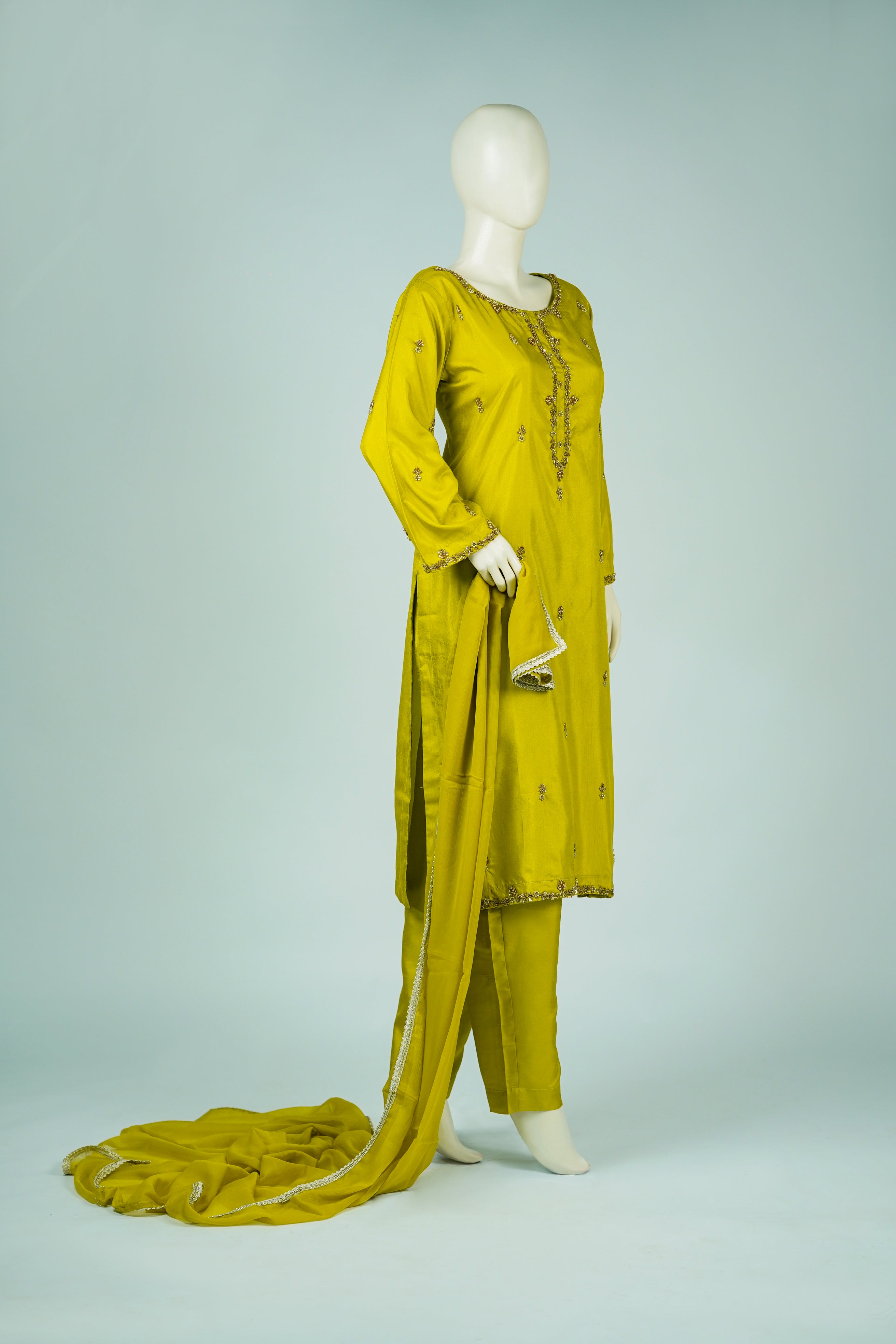 Safroon Handcrafted 3-Piece Russian Silk Suit