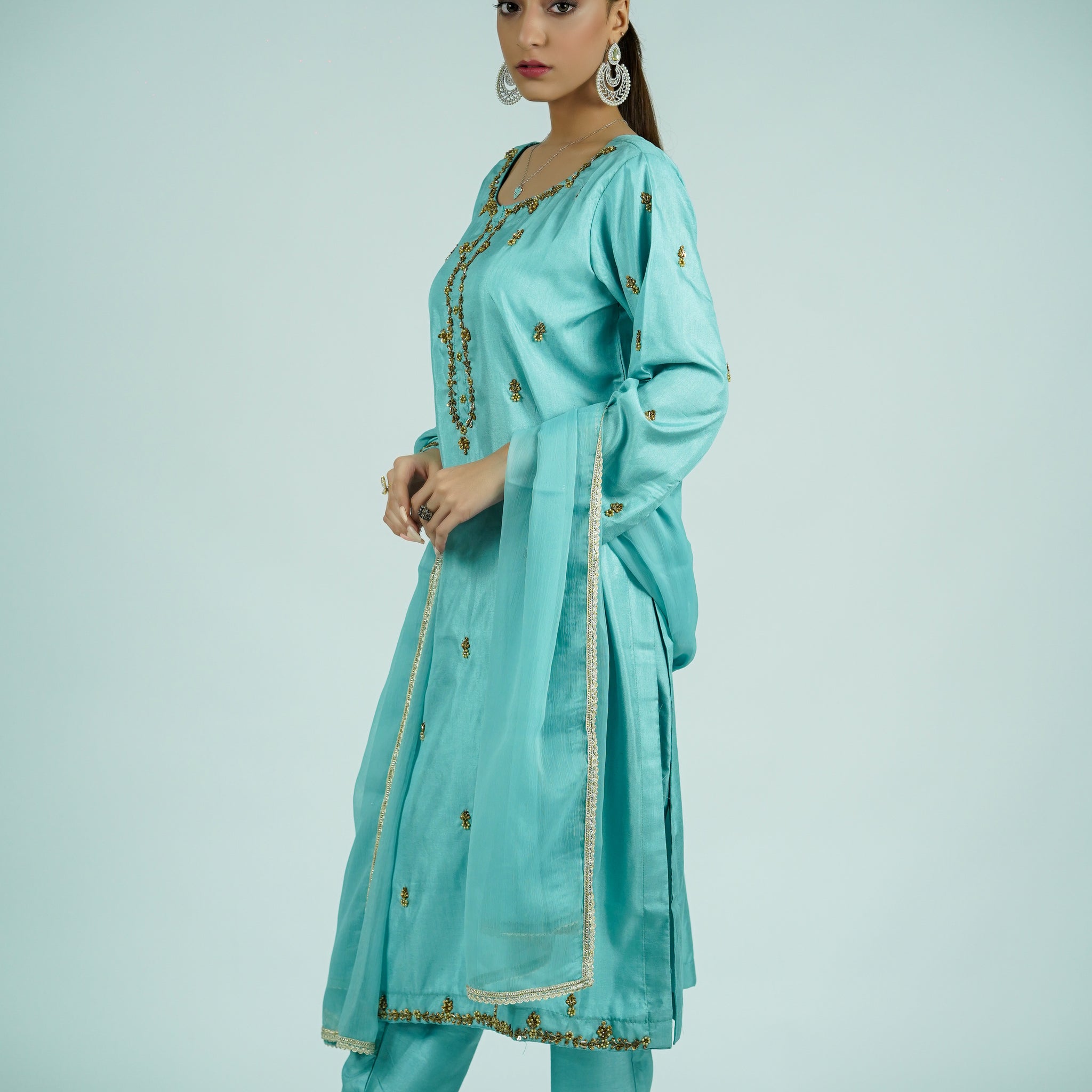 Safroon Handcrafted 3-Piece Russian Silk Suit