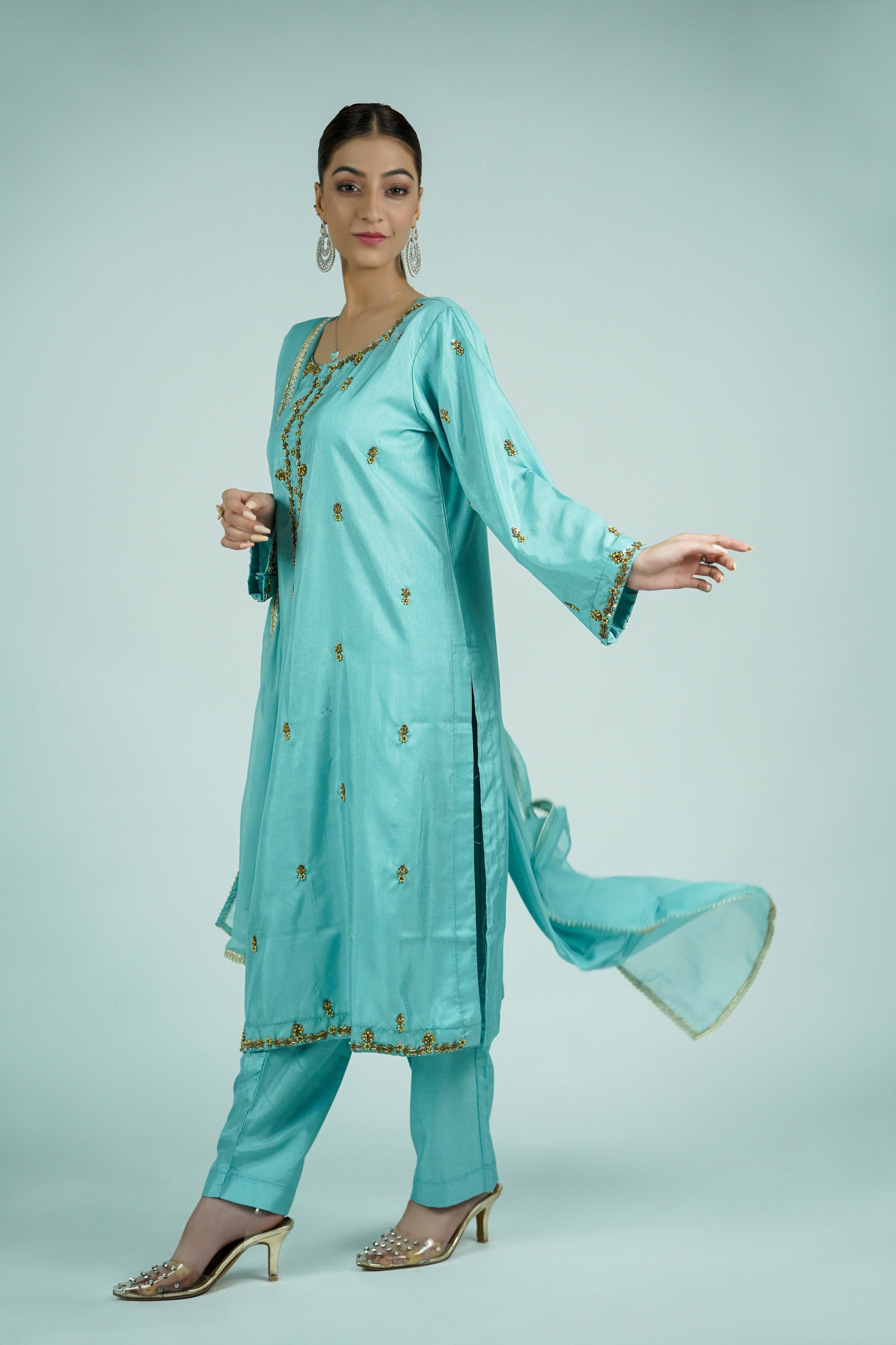 Safroon Handcrafted 3-Piece Russian Silk Suit