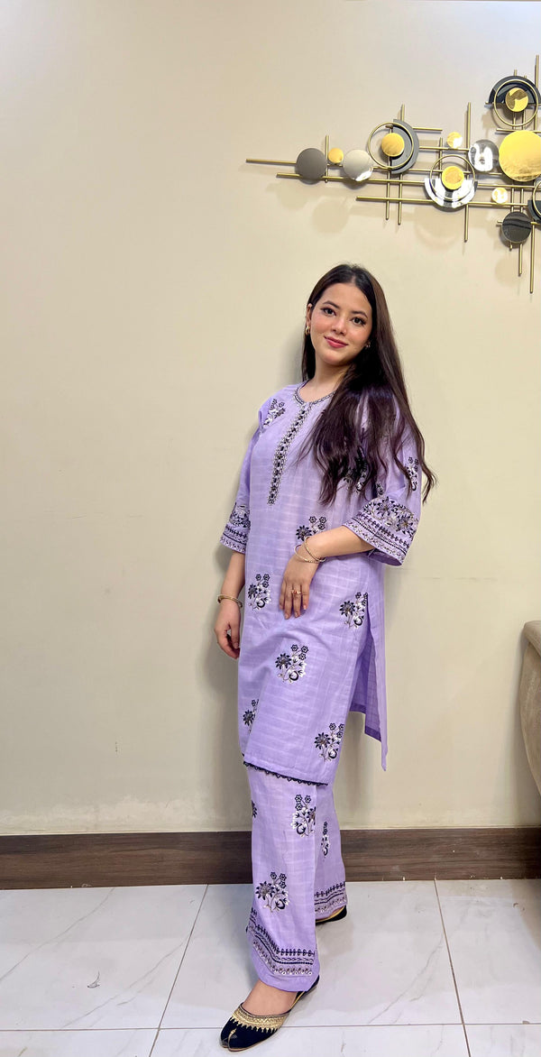 Afrozey 2-Piece Embroidered Piece Set